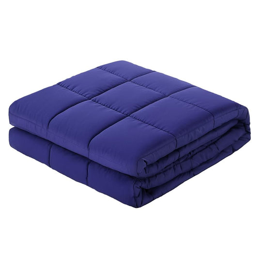 Giselle Bedding Weighted Blanket 6.8kg Kids Adults Heavy Gravity Relax Calm Blue.
