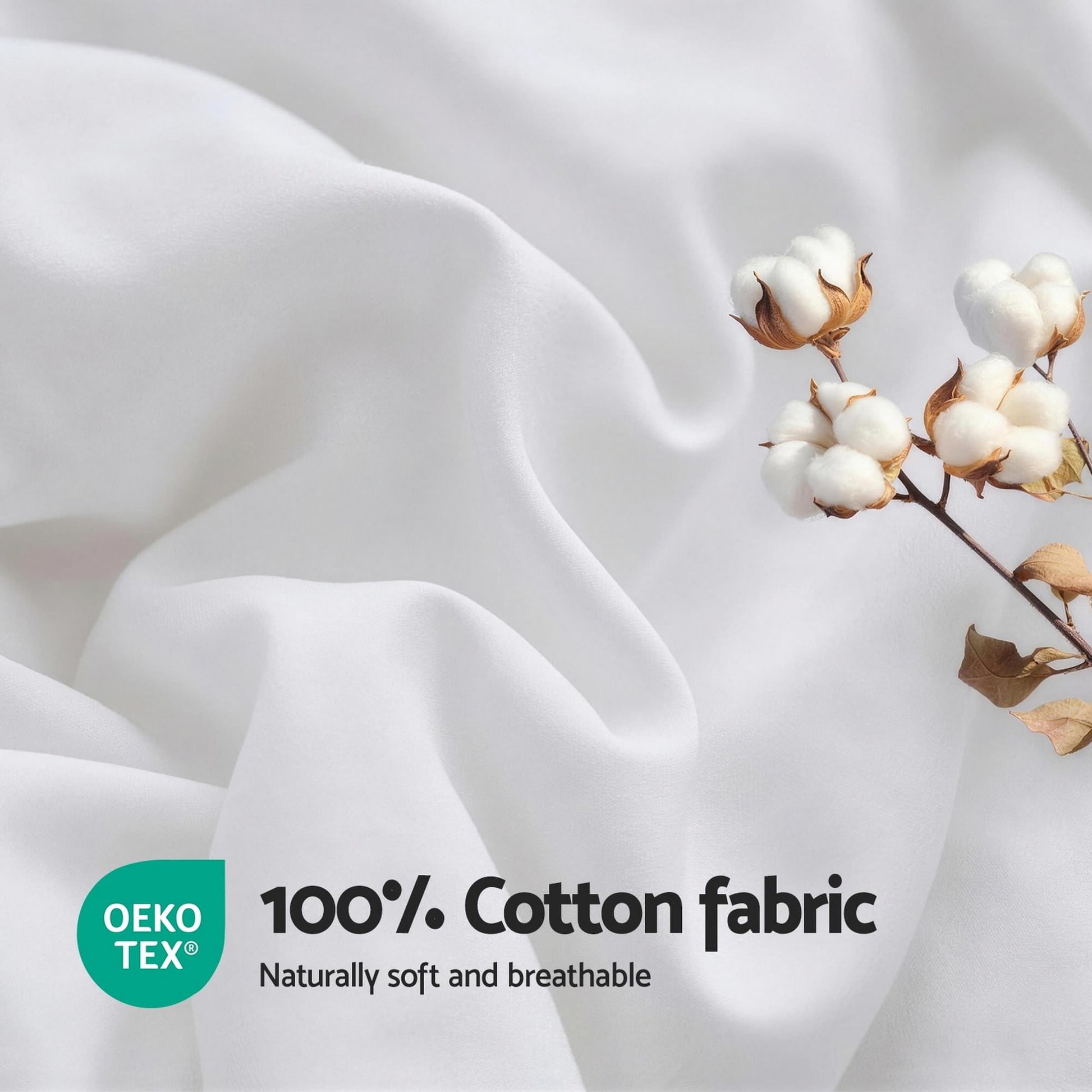 White quilt fabric close-up with soft surface and neatly stitched baffle seams