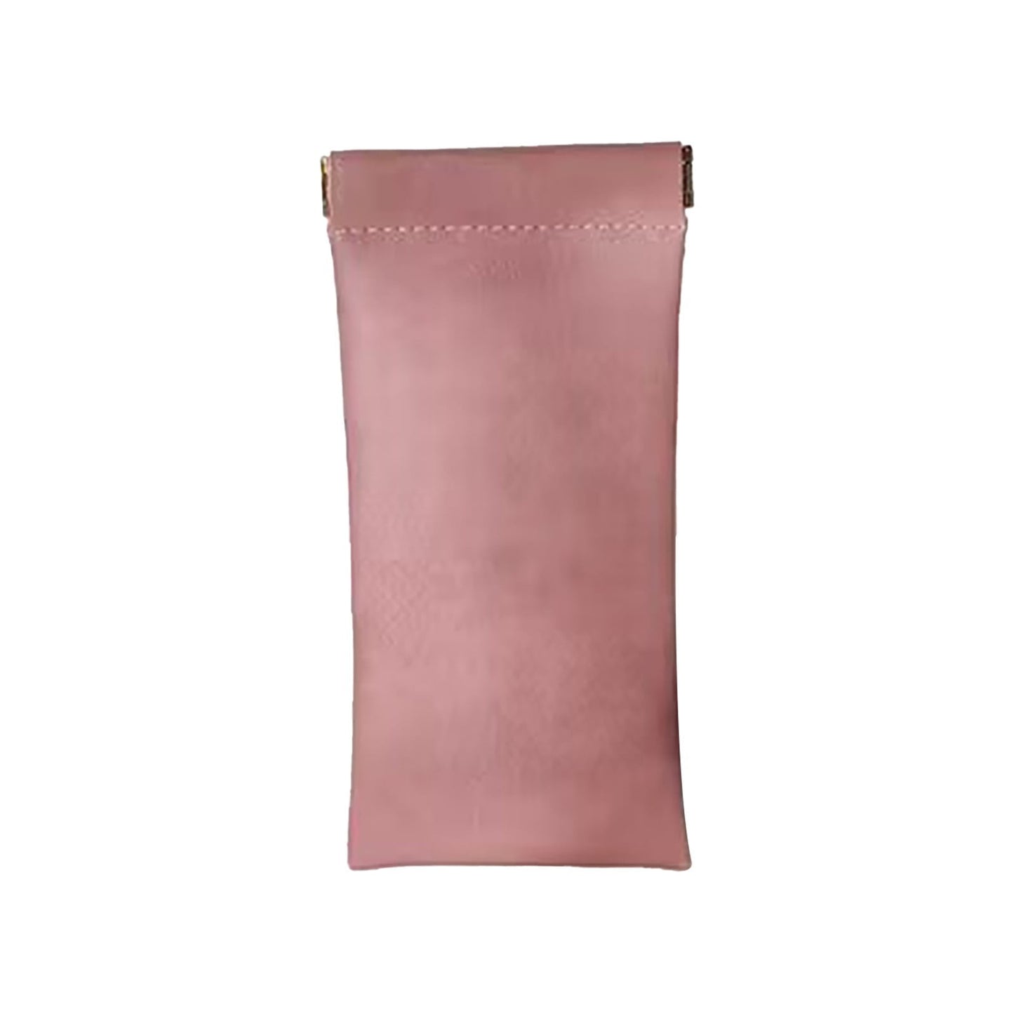 Glasses Case, Soft Eyeglass Case, Portable Squeeze Top Leather Glasses Case, Anti-Scratch Eyeglass Case For Women Men (Orange/1 Pcs) 3.14x6.88 3.14" x 6.88" Pink/1 Pcs
