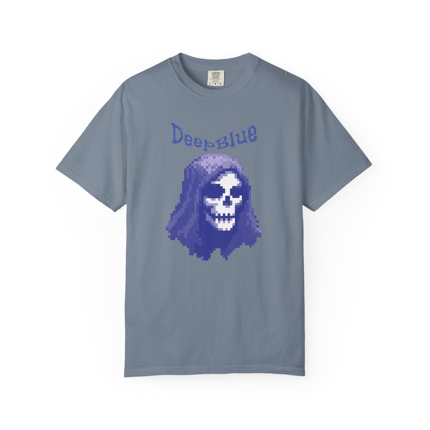 Resynced from the Deep Blue - Pixel Pirate Unisex Graphic Tee | Glitch Art Gamer Shirt By Aprasi