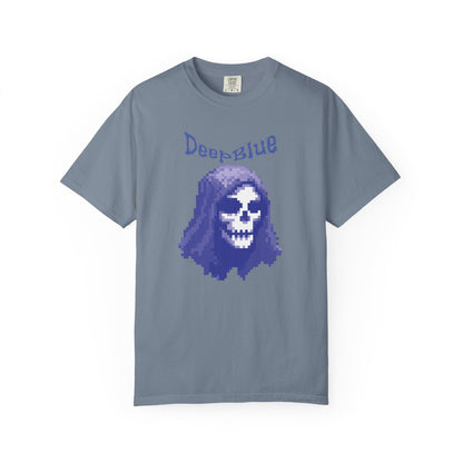 Resynced from the Deep Blue - Pixel Pirate Unisex Graphic Tee | Glitch Art Gamer Shirt By Aprasi