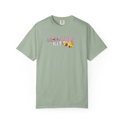 Glitched Kitty Tee Retro Pixel Cat Graphic Tee  Glitchcore