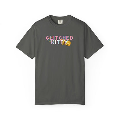 Glitched Kitty Tee Retro Pixel Cat Graphic Tee  Glitchcore