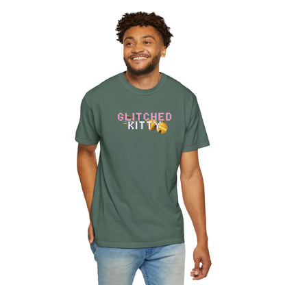 Glitched Kitty Tee Retro Pixel Cat Graphic Tee  Glitchcore