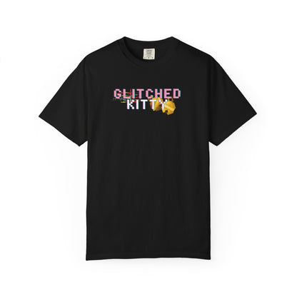 Glitched Kitty Tee Retro Pixel Cat Graphic Tee  Glitchcore