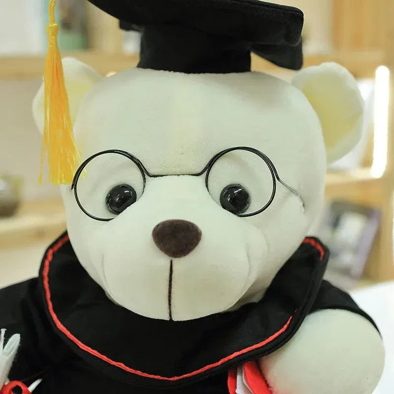 Graduate Dr. Bear Plush Graduation Teddy Bear Keepsake Gift with Cap & Diploma