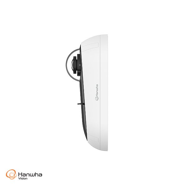 Hanwha Vision HV-TNV-C8011RW 5MP AI IR Wall Mount Dome Camera with Panoramic View and Built-in Microphone T Series