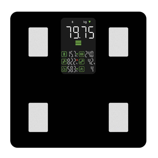 HALO smart body scale with digital display and four sensor pads
