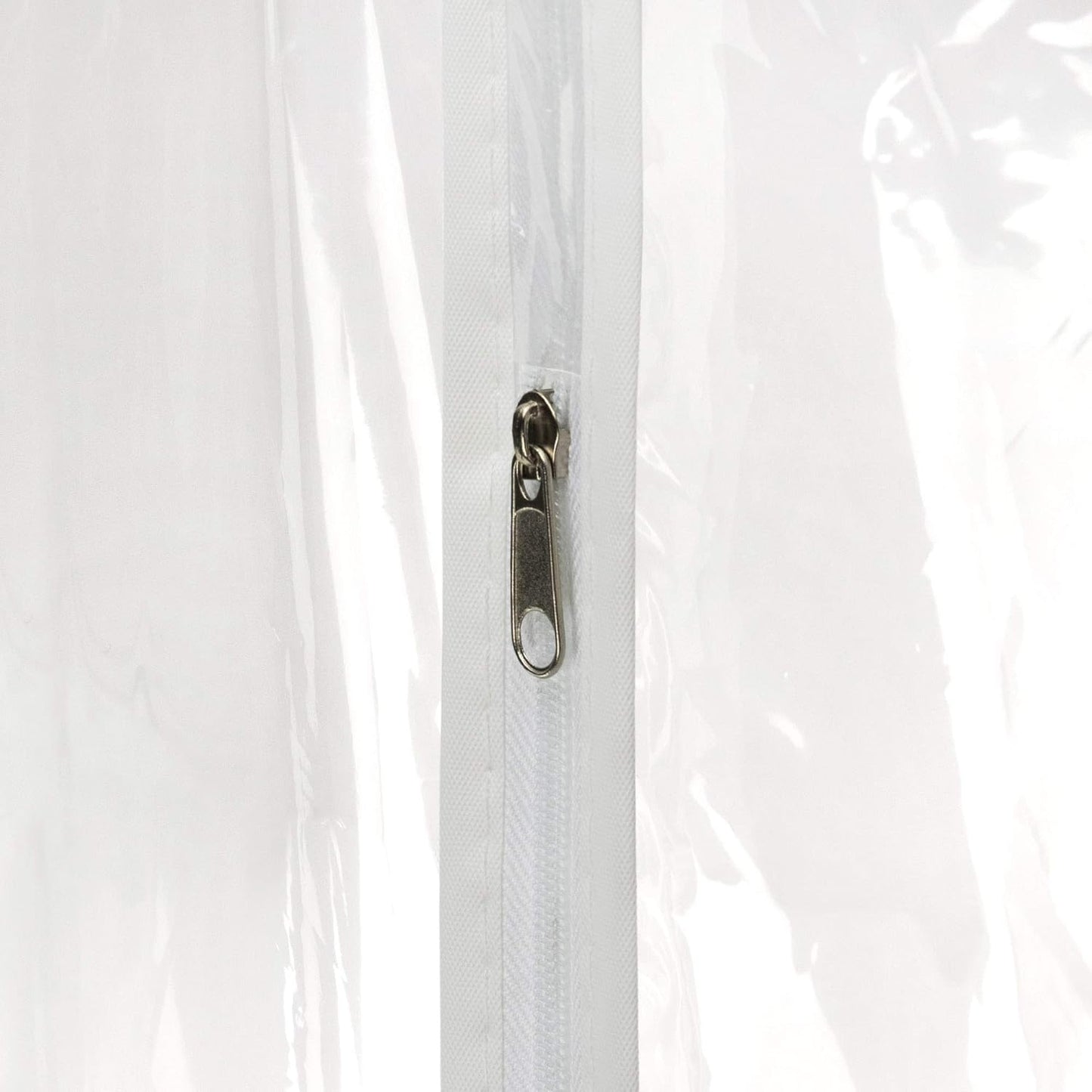 HANGERWORLD Clear 40inch Showerproof White Trim Suit Coat Garment Clothes Carry Cover Protector Bags (12)