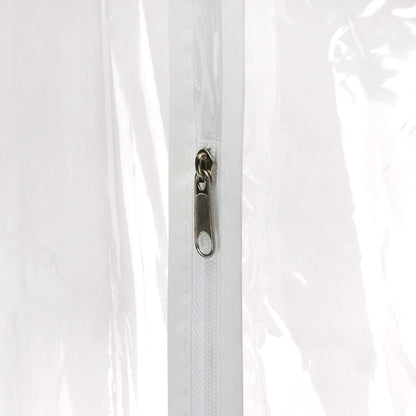 HANGERWORLD Clear 40inch Showerproof White Trim Suit Coat Garment Clothes Carry Cover Protector Bags (12)