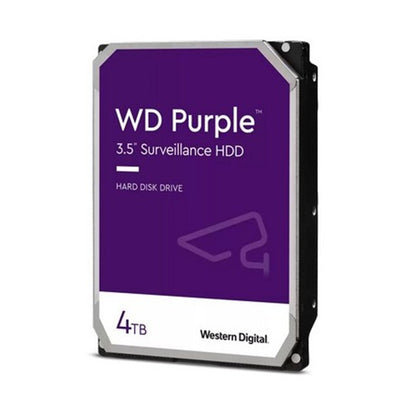 WD Purple 4TB Surveillance Hard Drive | 3.5" SATA HDD with AllFrame Technology, Up to 180TB/Year Workload, 175MB/s Transfer Rate for CCTV