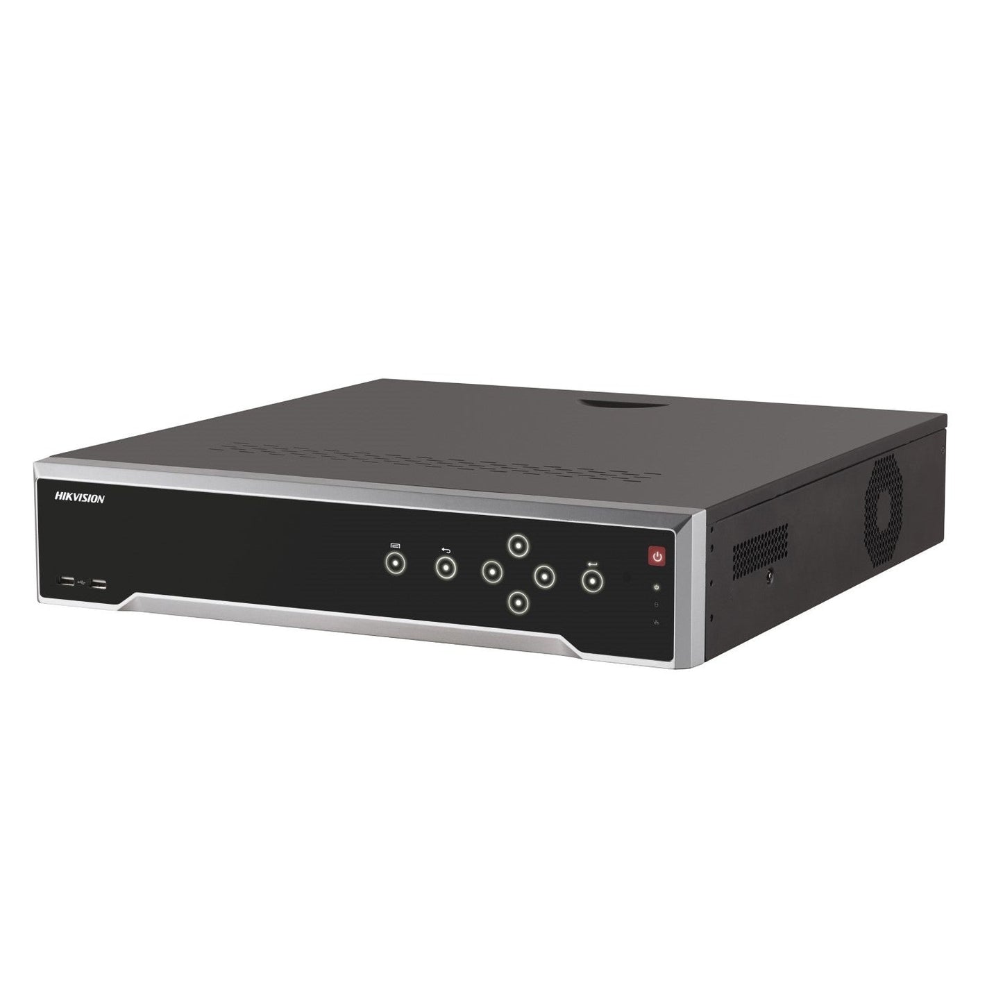 Hikvision DS-7732NI-M4/16P 32-Channel 8K NVR with 16 PoE Ports – H.265+/H.265, 4× SATA, 320 Mbps, Dual HDMI 4K/8K Output, Smart VCA, 16-Ch Playback with HDD