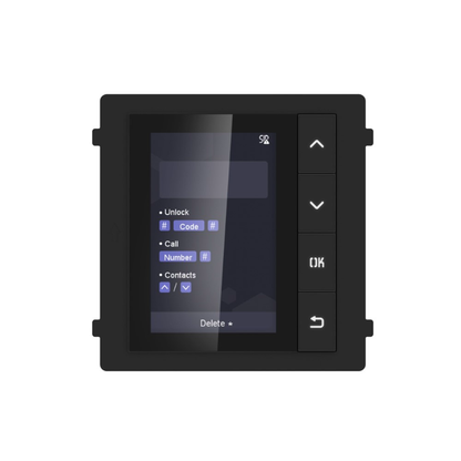 DS-KD-DIS Video Intercom Display Module – 3.5-Inch LCD Screen, 2000 Contacts, IP65-Rated | Optimized for Professional Security Systems