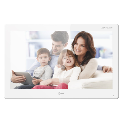 Hikvision DS-KH9510-WTE1(B) IP Video Intercom Indoor Station – 10.1” Touchscreen with Android System for Integrated Security Control room station