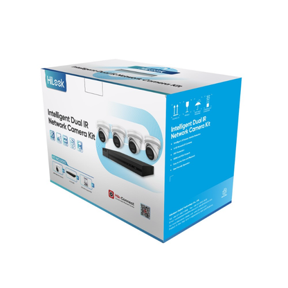 HiLook X4 6MP AI Surveillance CCTV Kit 4x HIL-IPC-T262HMU, 1x HIL-104MHC4P-2TB