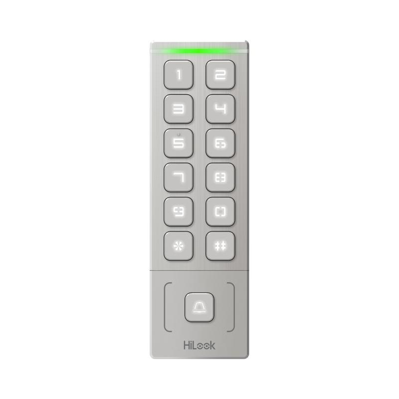 HiLook HA-AC-S1 Access Control Terminal with Metal Slim Design, M1 Card Reader, PIN Authentication, 1000 Users, Wiegand Output & IP65 Outdoor Protection