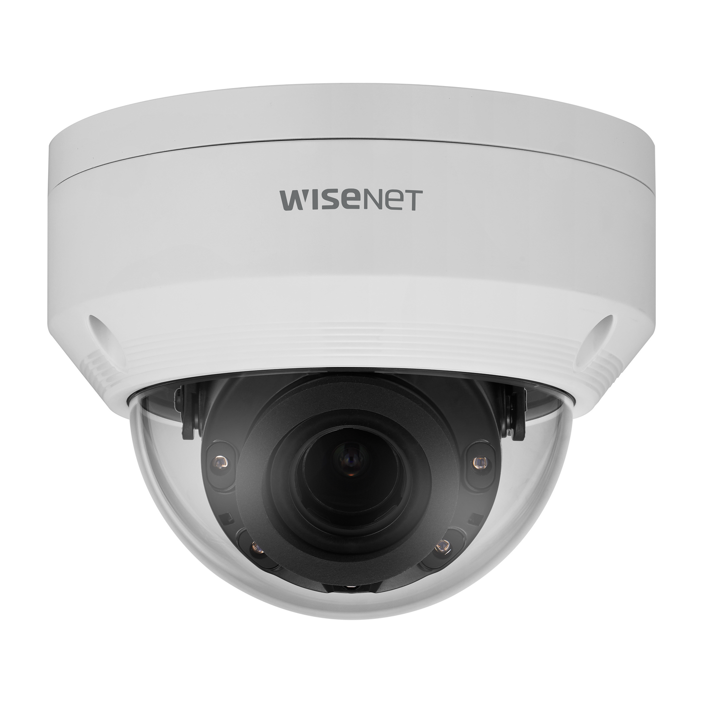 Hanwha Wisenet HV-ANV-L7082R 4MP IR Outdoor Vandal Dome IP Camera with Motorized Varifocal Lens and WDR