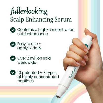 Vivelab Scalp & Hair Serum for Thinning Hair (15ml) – Clinically Tested, Nourishing Formula with Biotin & Peptides for a Healthy Scalp & Fuller-Looking Hair