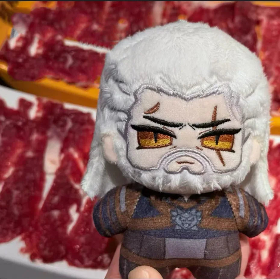 Geralt of Rivia Plush Dark Fantasy Monster Hunter Plush Handmade Plush 10cm