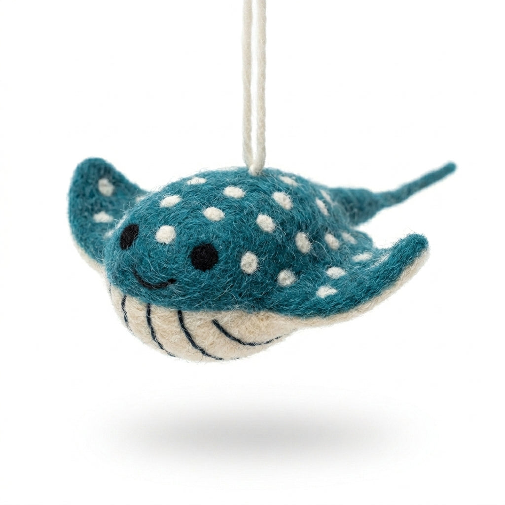 Handmade Wool Felt Ocean Creature Ornaments