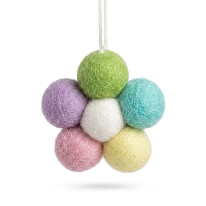 Handmade Wool Felt Flower Ornament
