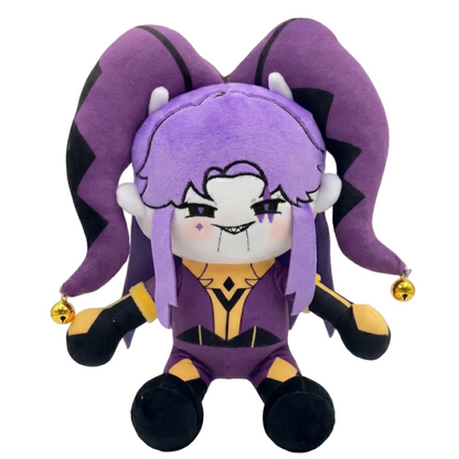 Harlequin Plush Pierrot Plush Jester Plush Circus Horror Visual Novel Handmade Plushies 25cm