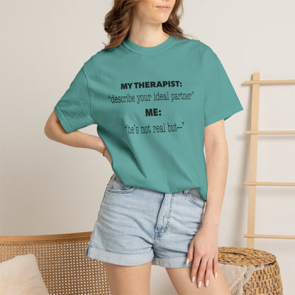 Funny Yumejoshi T-Shirt He's Not Real But Comfort Character Tee Self Shipper Yumeship Gift