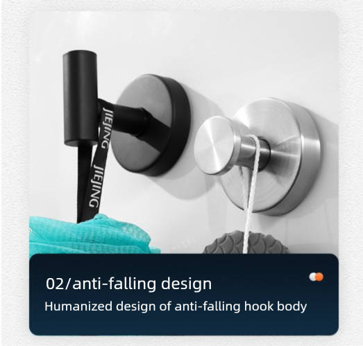 Heavy Duty Stainless Steel Suction Cup Hook Vacuum Wall Hanger Brushed Bright Light No Drill Towel Holder for Bathroom Kitchen & Shower - Waterproof