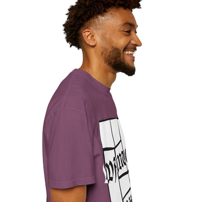 Wanted Graphic Tee Window Grid Design with wanted printed Tees