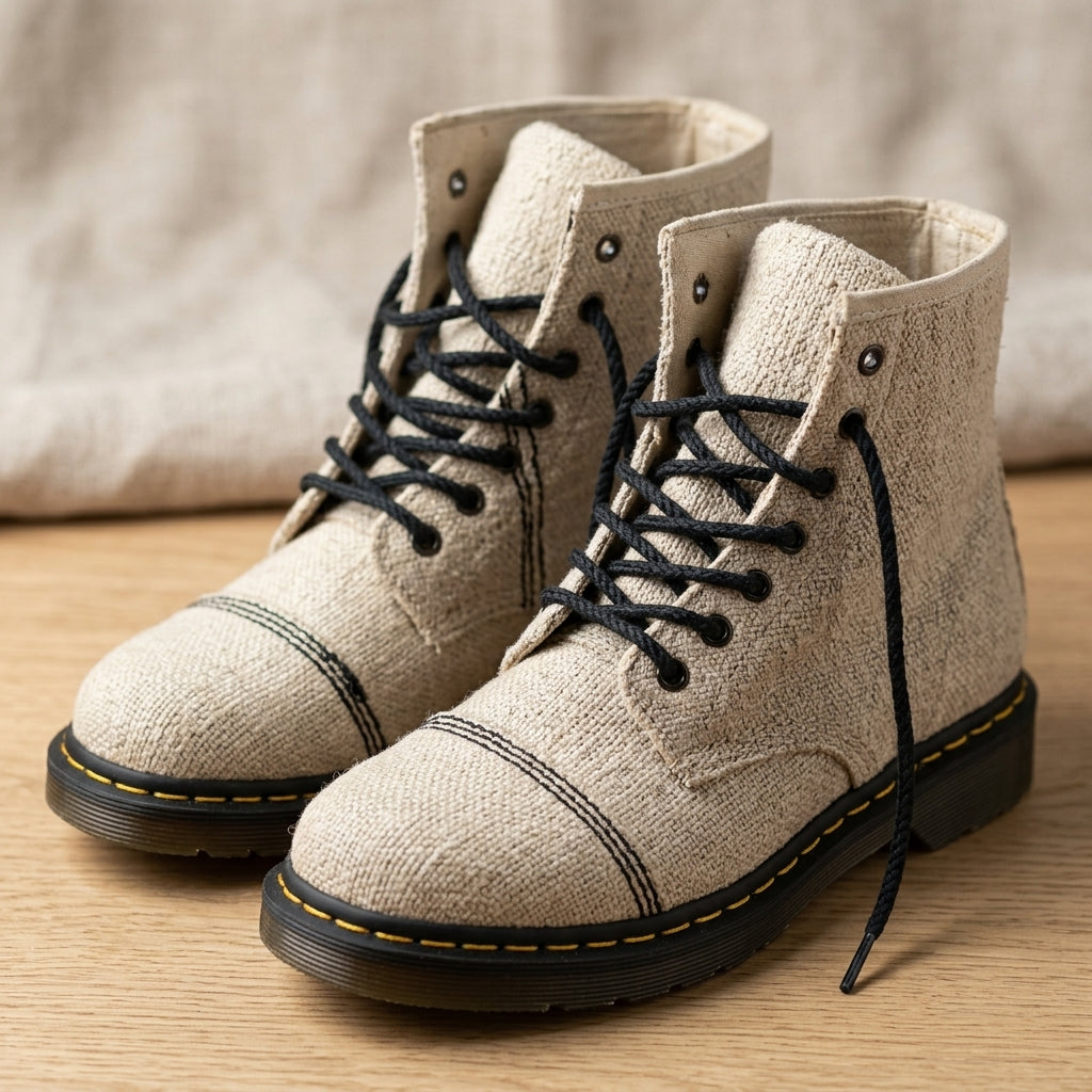 Hemp Hiking Boots – Ankle High Vegan Hemp Boots Australia