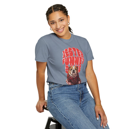 MissChiff Tees Bulldog Jester Graphic T-Shirt | Funny Bone Retro Dog Tee  Unisex Comfort Colors