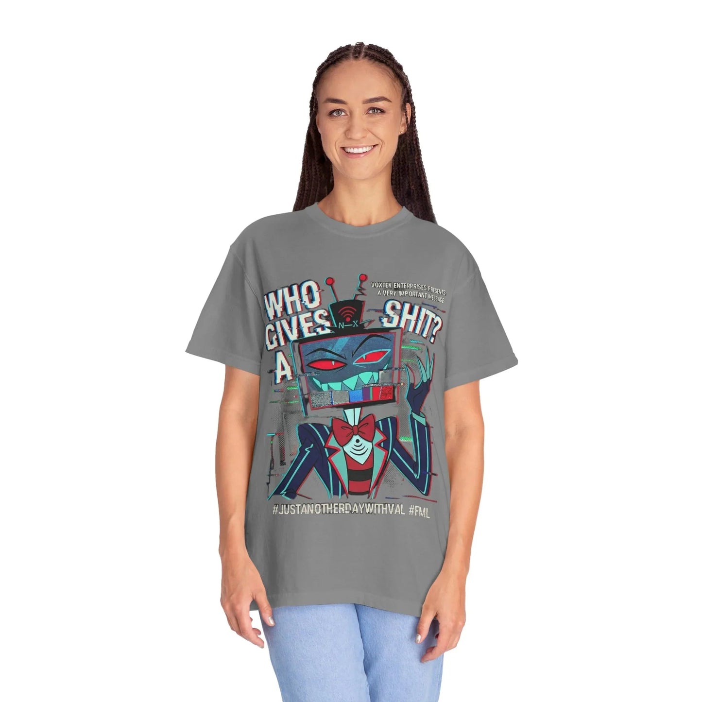 Vox Hazbin Hotel Graphic  Oversized TV Demon Tshirt