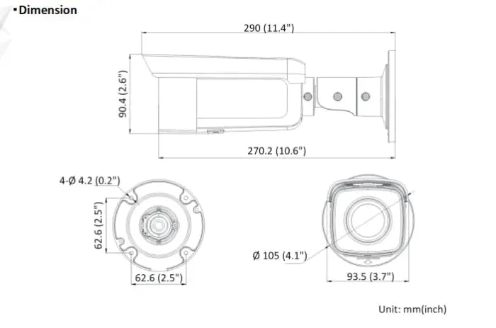 Hikvision DS-2CD2T66G2-2I Acusense 6MP EXIR Outdoor Bullet CCTV Camera Up to 60m IR