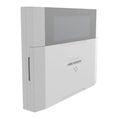Hikvision DS-PK1-LRT-HWB Wired LCD Keypad with Built-In Tag Reader and Wireless Transceiver – AX Hybrid Pro Compatible