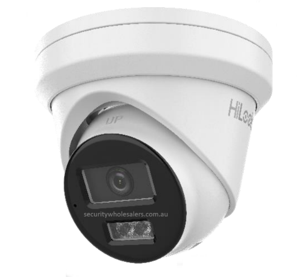 HiLook IPC-T282H-MU 8MP AcuSense Turret IP Camera with Built-in Mic (2.8mm, AI Detection, 30m IR, IP67)