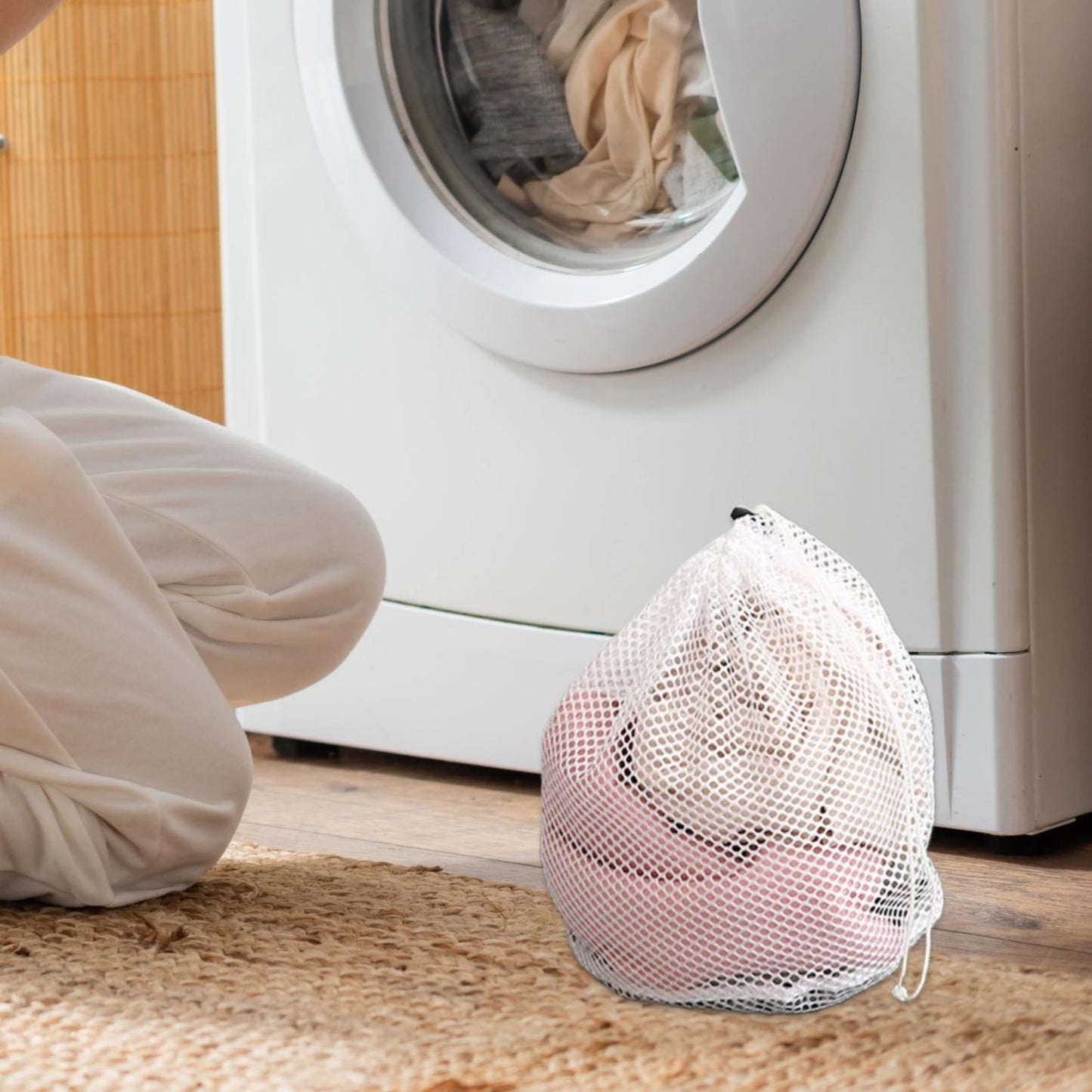 Honeycomb Delicates Bags for Washing Machine, Heavy Duty lingerie bags for Laundry, Travel Storage Organize Bag for Cotton Clothes, Sheet, Shoes, 1 Pcs, 15.75x11.81 15.7" x 11.8" A