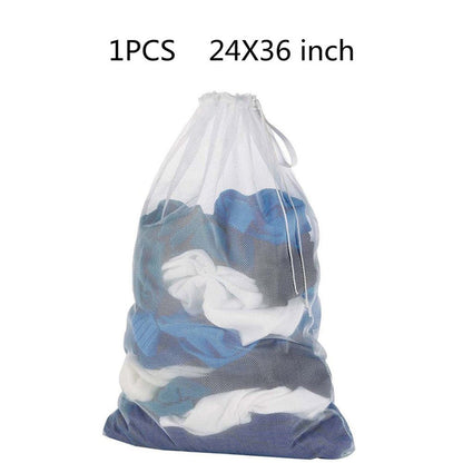 Honeycomb Delicates Bags for Washing Machine, Heavy Duty lingerie bags for Laundry, Travel Storage Organize Bag for Cotton Clothes, Sheet, Shoes, 1 Pcs, 15.75x11.81 23.62" x 35.4" Black/2 Pcs