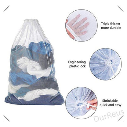 Honeycomb Delicates Bags for Washing Machine, Heavy Duty lingerie bags for Laundry, Travel Storage Organize Bag for Cotton Clothes, Sheet, Shoes, 1 Pcs, 15.75x11.81 23.62" x 35.4" Black/2 Pcs