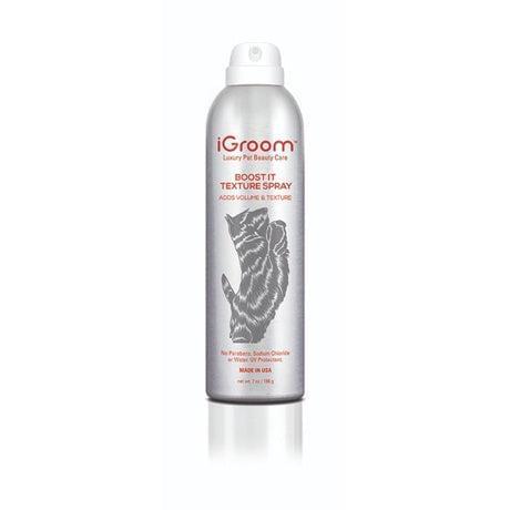 iGroom Boost It Texture Spray bottle, metallic gray, 7 oz