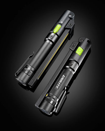 Unilite IL-425R Folding Inspection Rechargeable LED Light | 425 Lumens, Magnetic Base, Pocket Clip, Heavy-Duty, USB-C Fast Charging