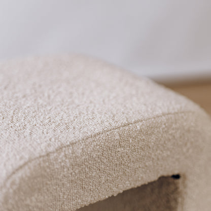 Denver Modern Boucle Stool - Champagne