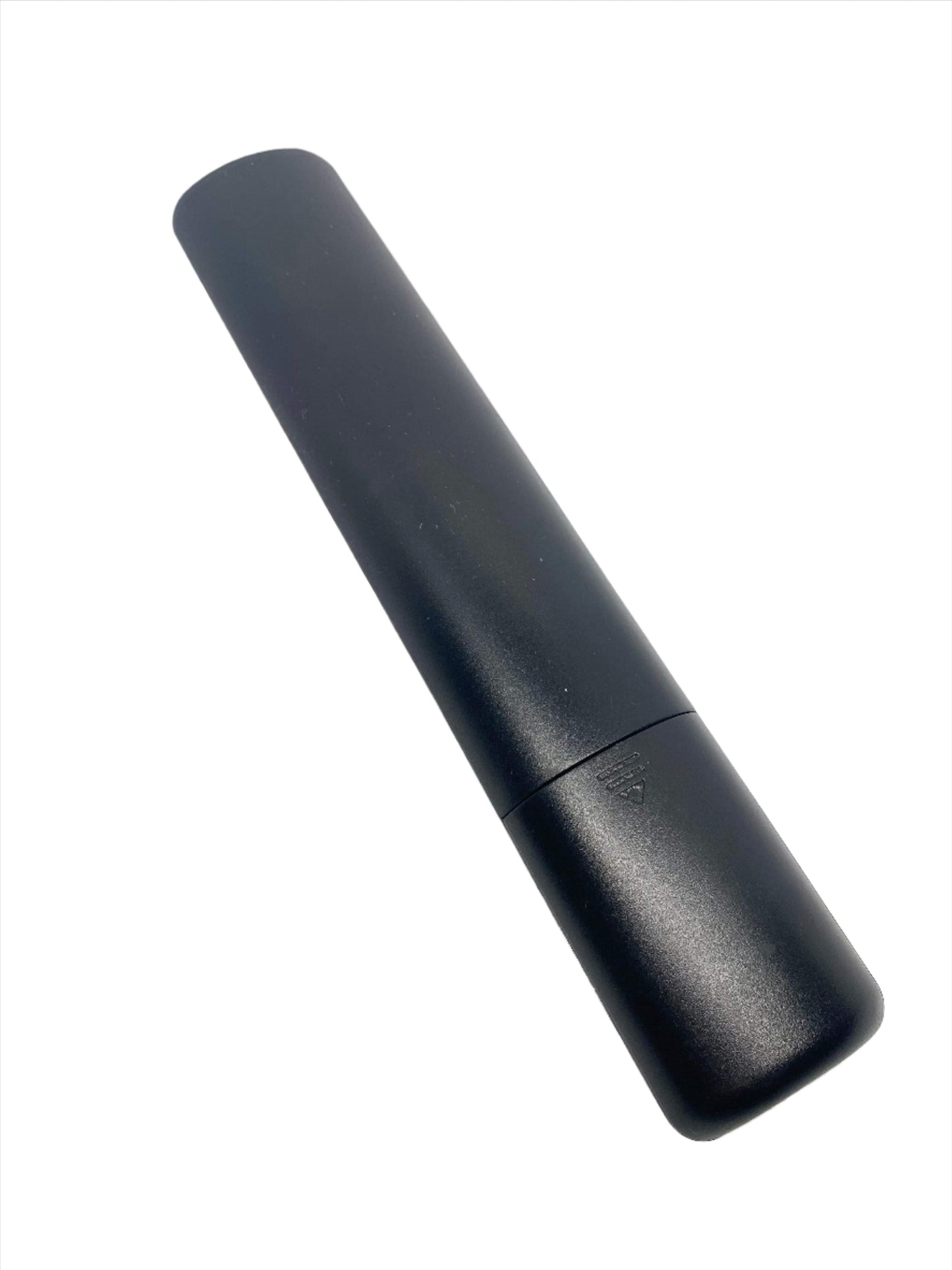 TCL remote for Android smart TV, black remote body with curved end