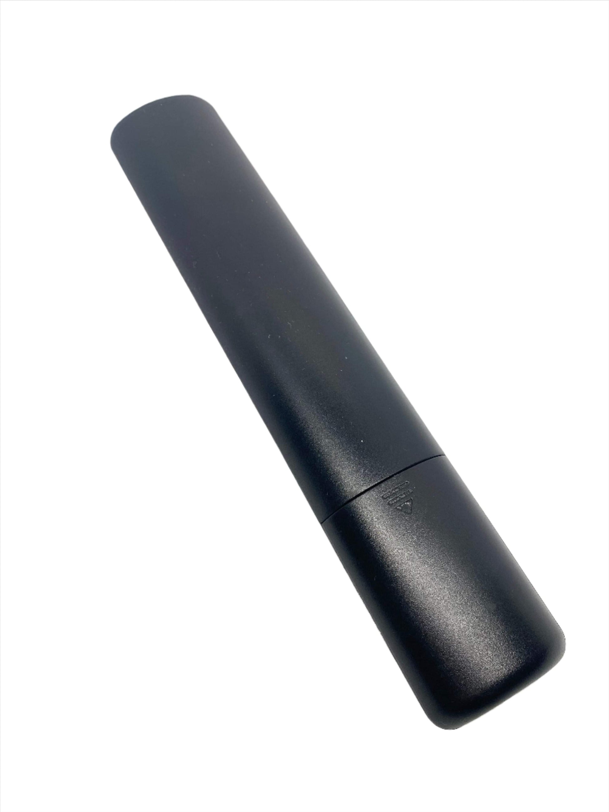 TCL remote for Android smart TV, black remote body with curved end