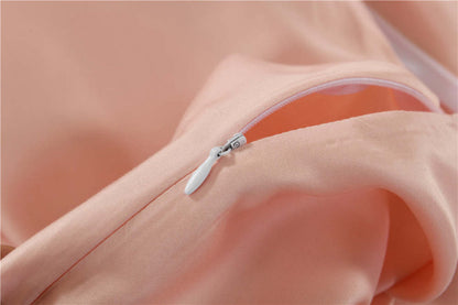 Silky Soft Bamboo Quilt Cover  - Coral Pink