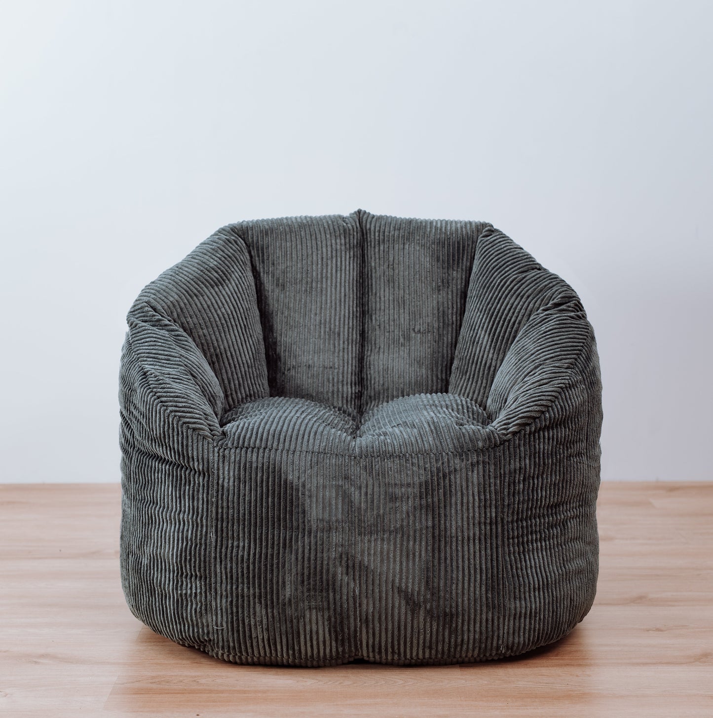Corduroy Tub Chair Bean Bag Cover - Charcoal