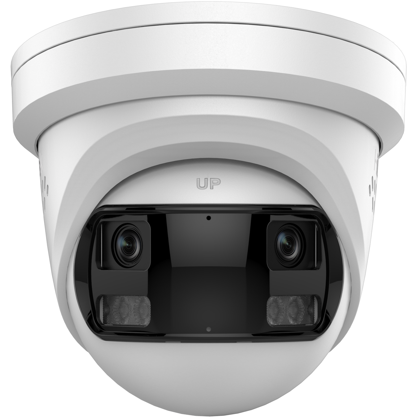 HiLook IPC-T289PH-MU/SL 8MP 4K Outdoor 180° Panoramic Turret All-in-One Camera with Dual IR, Smart Hybrid Light, Mic, and IP67 CCTV