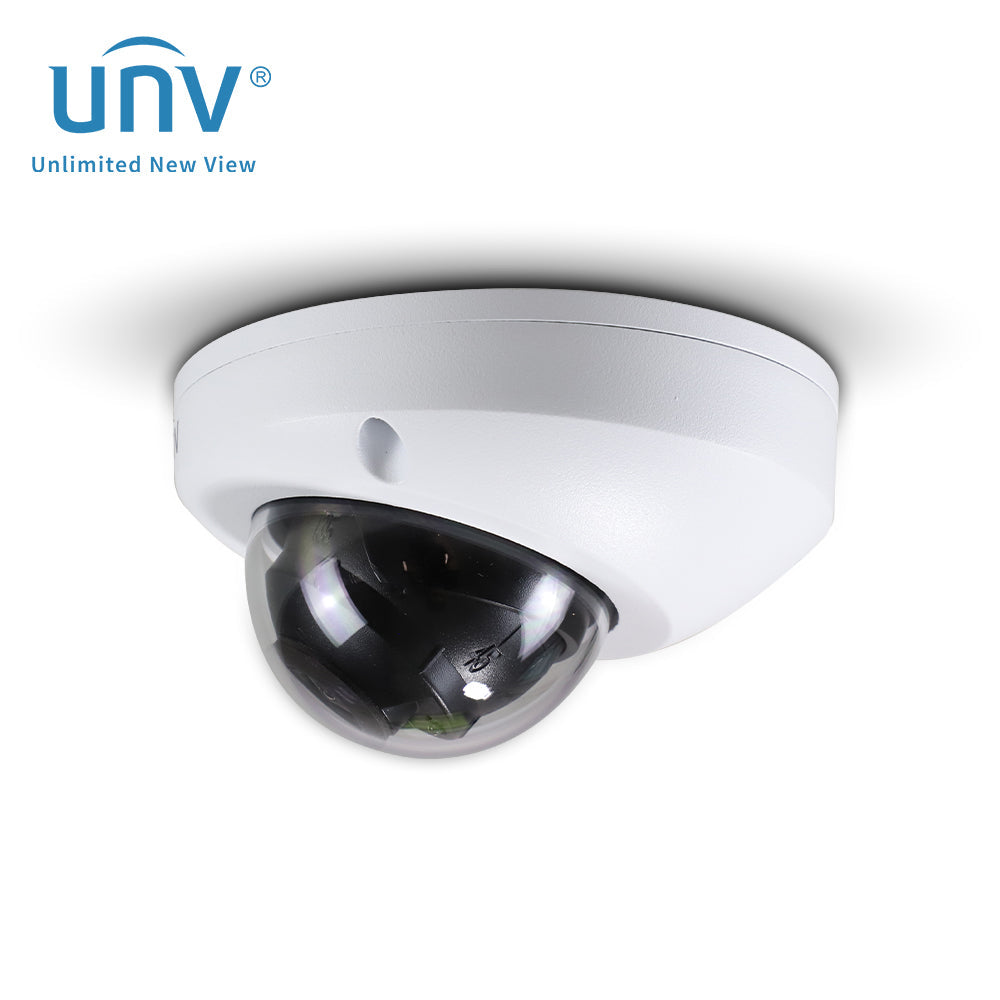Uniview PRIME-I Series 4MP LightHunter IR Fixed Mini Dome Camera (IPC314SB-ADF28K-I0)