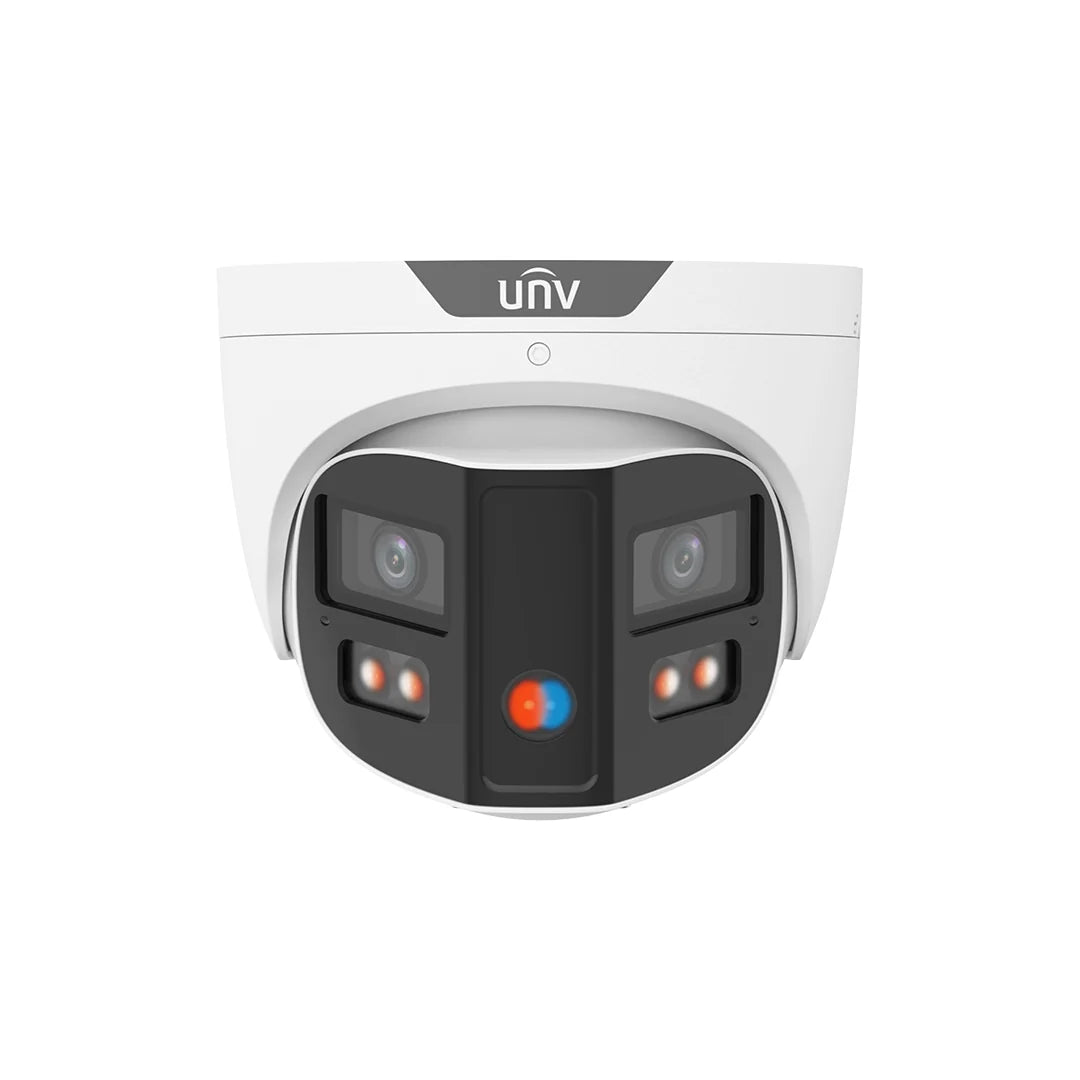 Uniview IPC3K28SE-ADF28KMC-DL-I0 4K 8MP ColorHunter Omniview Turret Network Camera with Warning Light & Speaker, Triguard, Prime-3