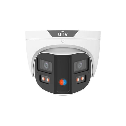 Uniview IPC3K28SE-ADF28KMC-DL-I0 4K 8MP ColorHunter Omniview Turret Network Camera with Warning Light & Speaker, Triguard, Prime-3