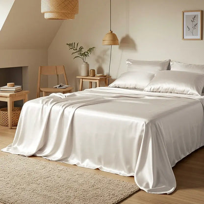 Satin Sheet Set - Ivory Cream